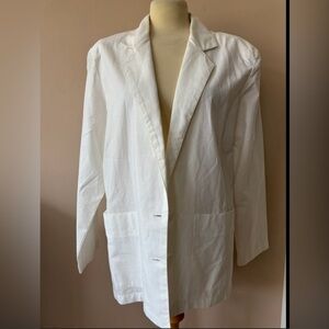 Liz Claiborne off white cotton and linen women’s blazer